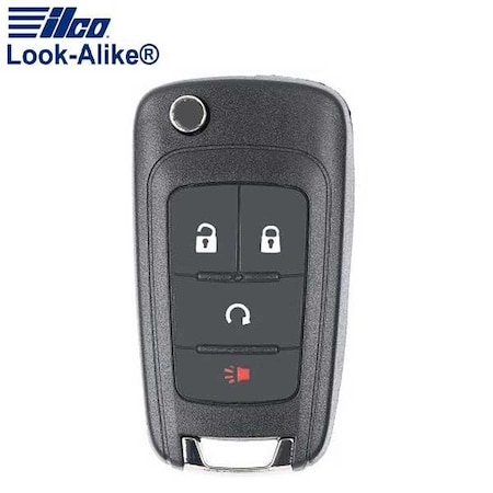 Ilco LAL FLIP-GM-4B3HS General Motors 4 Button Flip Key (KR55WK500733) ILCO-AX00012290